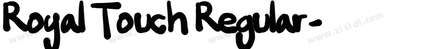 Royal Touch Regular字体转换